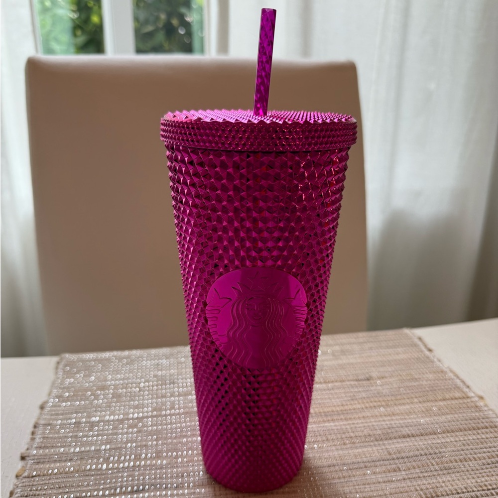 Starbucks Fuchsia Textured Tumbler